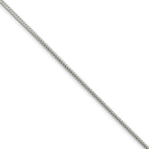 Sterling Silver 2mm Diamond-cut Round Franco Chain